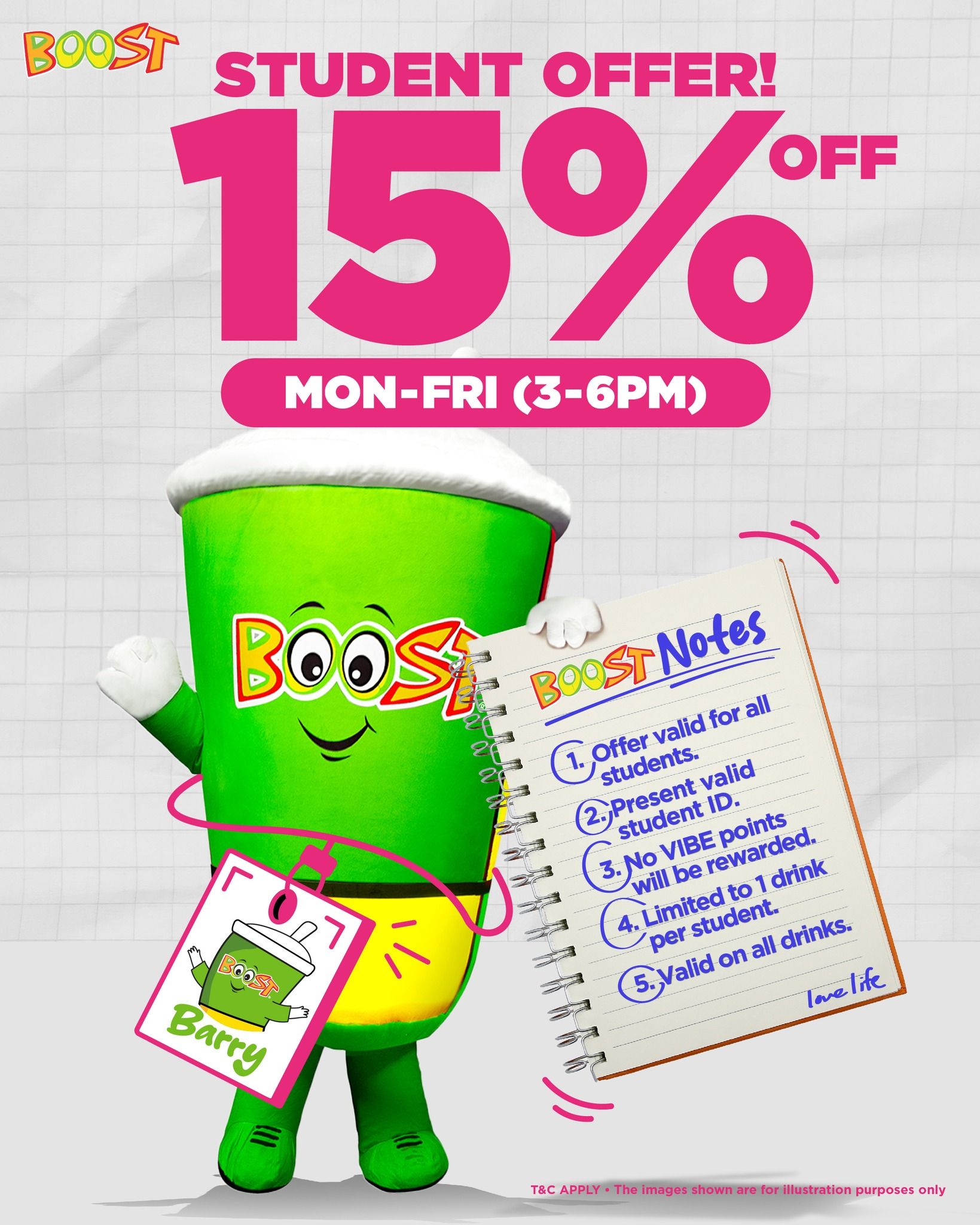 Boost Juice Student Offer!!