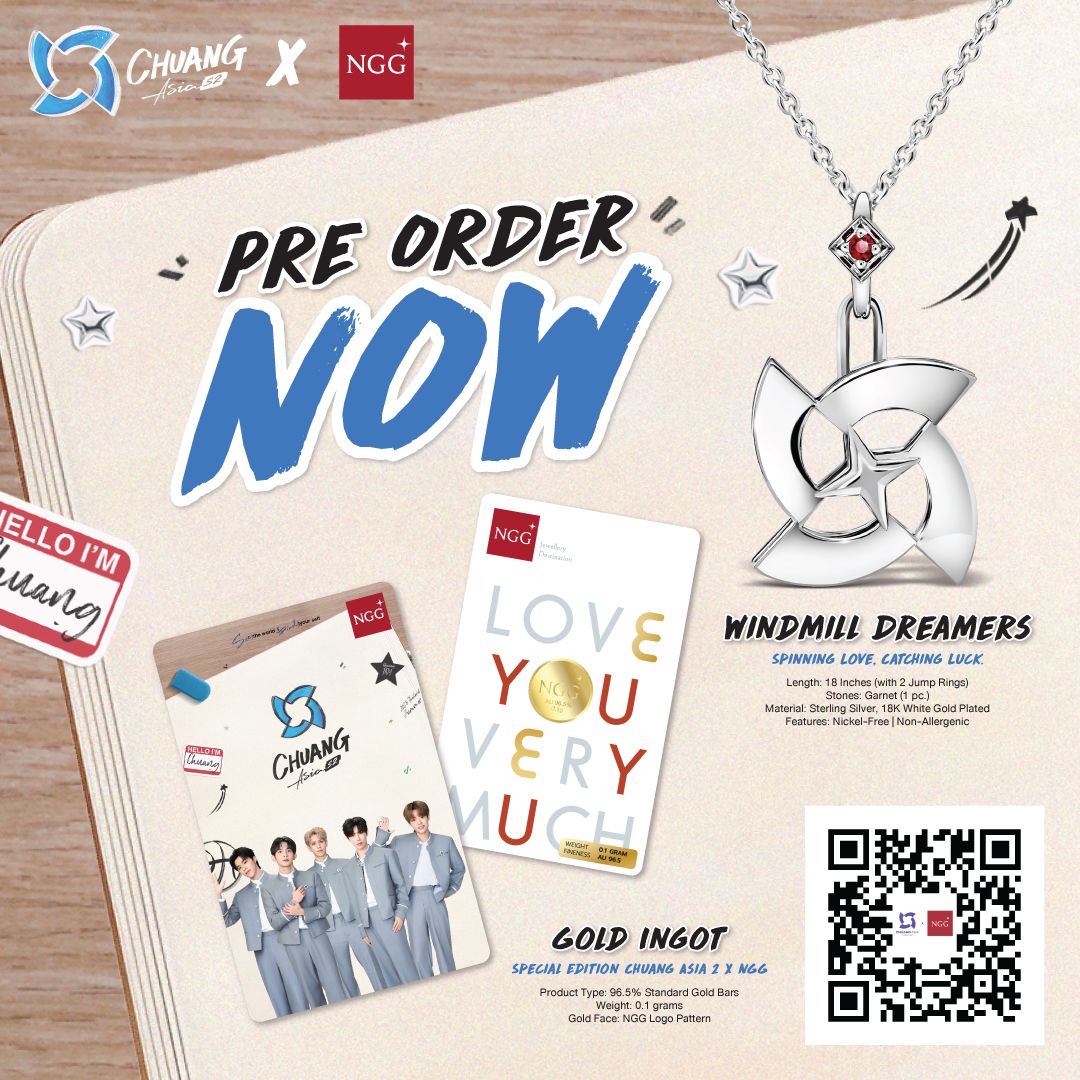 Pre Order Now "CHUANG Asia X NGG Jewellery"
