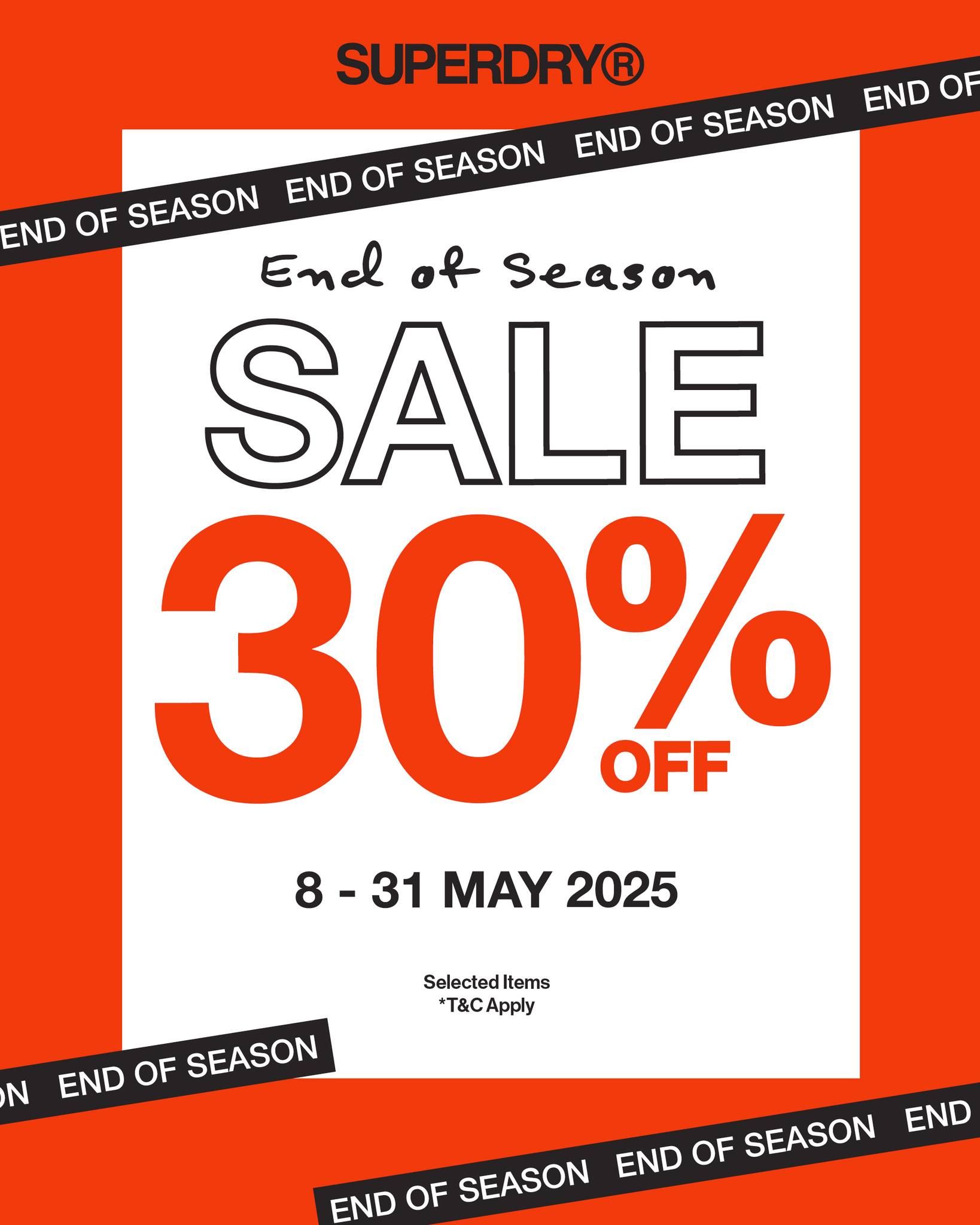 SUPERDRY END OF SEASON SALE