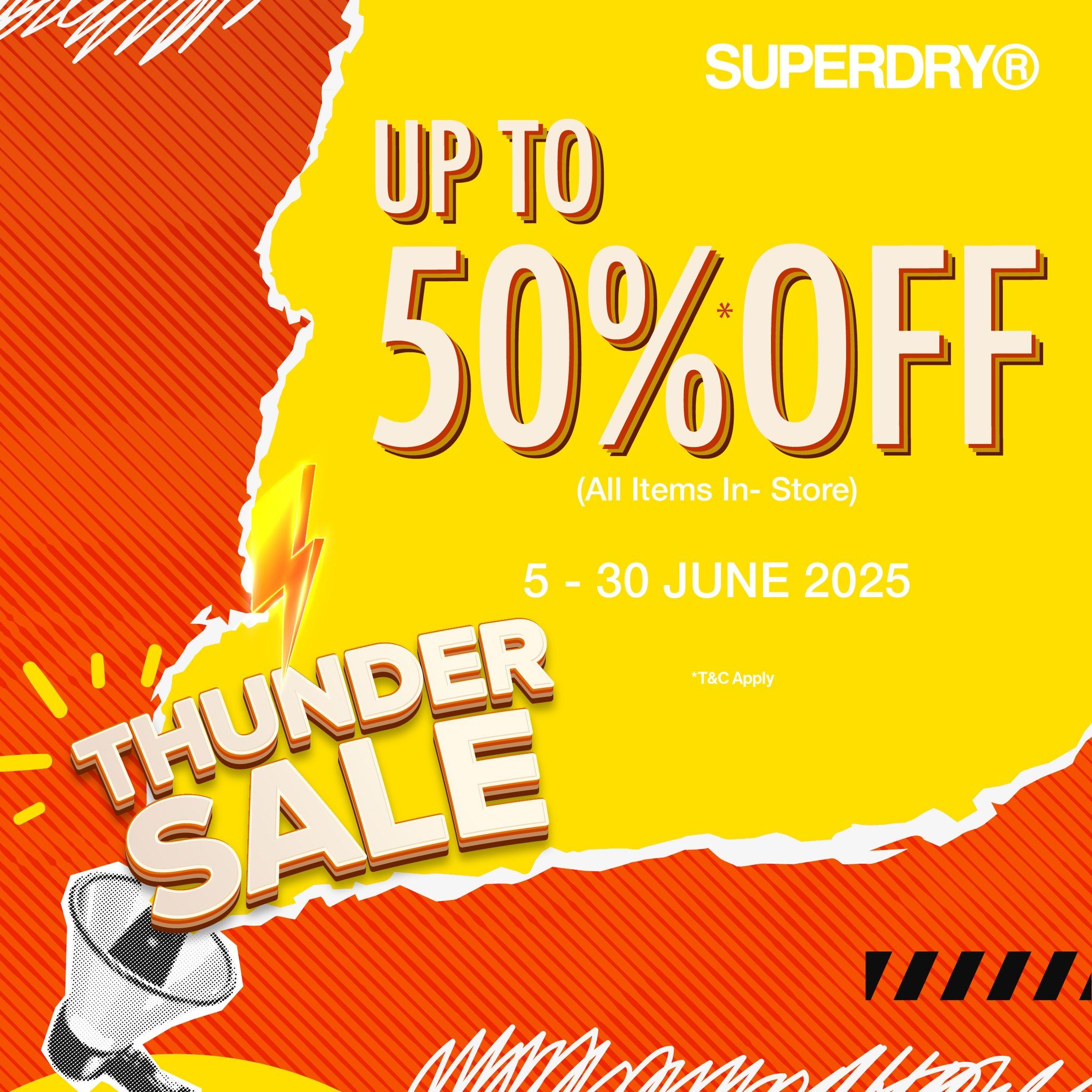 SUPERDRY THUNDER SALE