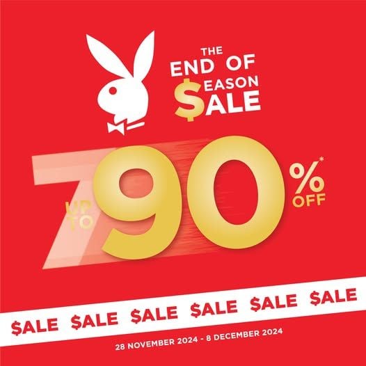 PLAYBOY END OF SEASON ลดกระหน่ำ สูงสุด 90%