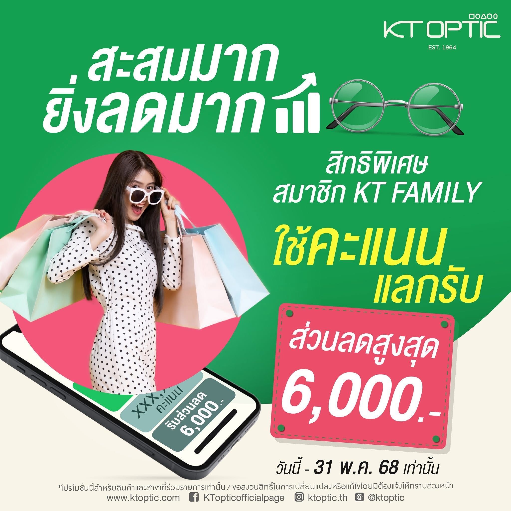 สะสมมาก ยิ่งลดมาก ที่ KT OPTIC
