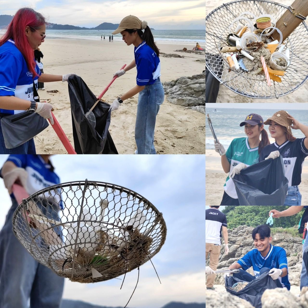 "จังซีลอน" จิตอาสาร่วมเก็บขยะชายหาดป่าตอง