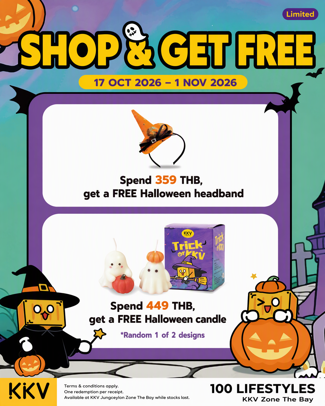 KKV Halloween Shop & Get Free Gifts | Jungceylon Phuket