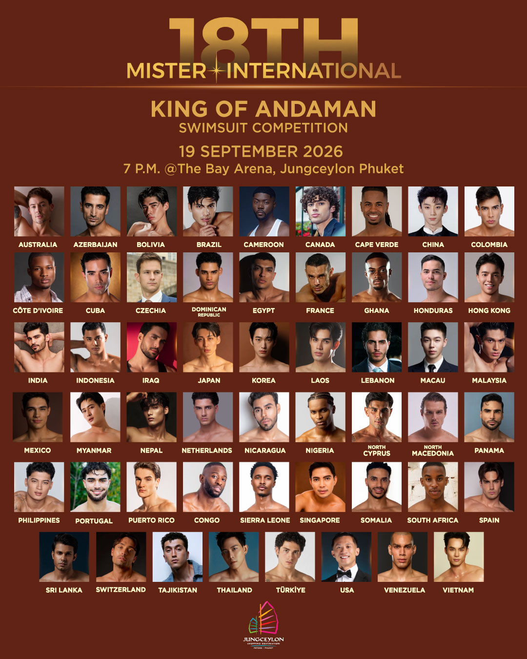 Fifty Countries, One Stage in Patong: Mister International 2026 Arrives at Jungceylon